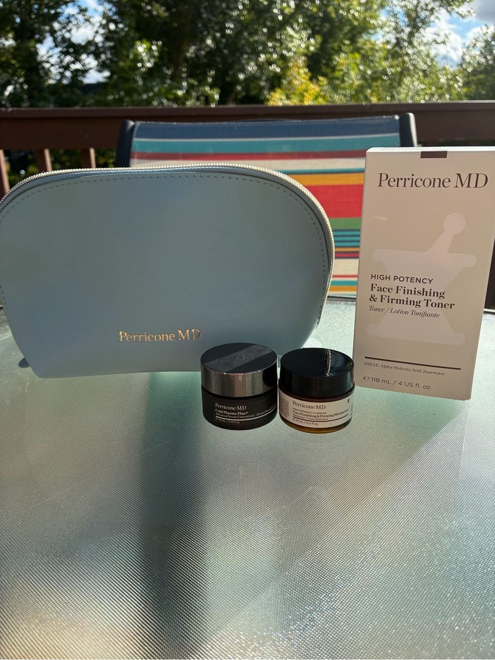 Perricone MD High Potency Skincare 3-Piece Set + Cosmetic Bag